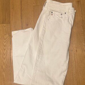White Skinny Slouch AG jeans